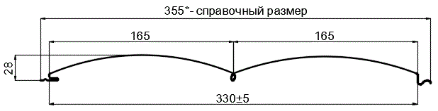 Сайдинг Woodstock-БР-28х330 (ECOSTEEL_T-12-Орех-0.45) в Раменском