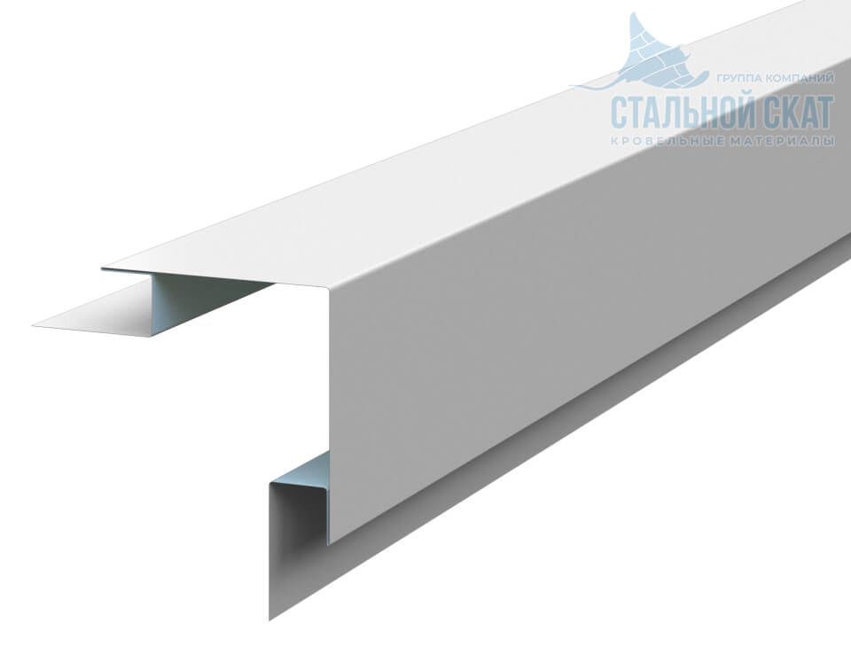 Планка угла наружного сложного 75х75х3000 (ПЭ-01-9010-0.45) в Раменском