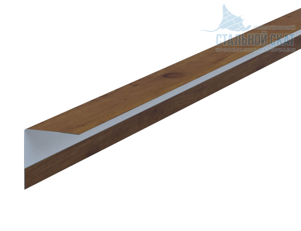 Фото: Планка угла наружного 30х30х3000 (ECOSTEEL_T-12-Дуб-0.45) в Раменском