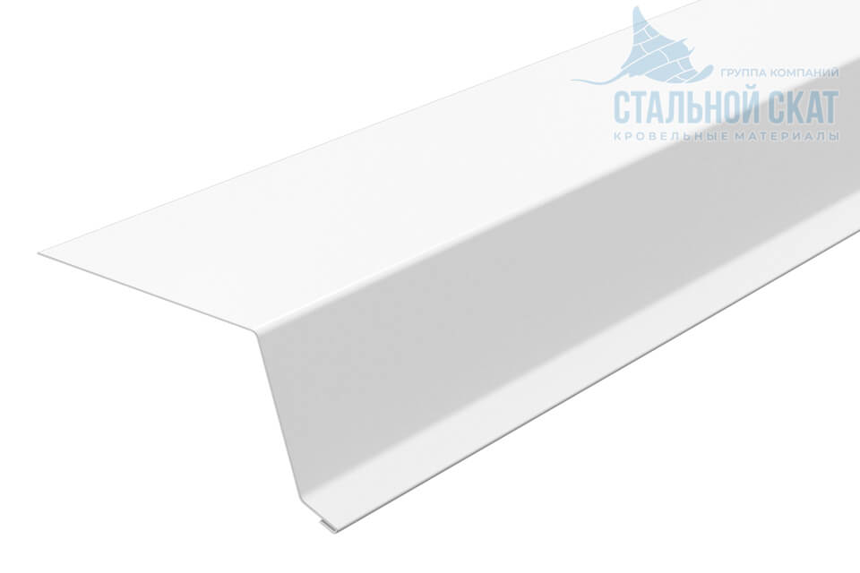 Планка капельник 79х55х2000 NormanMP (ПЭ-01-9010-0.5)