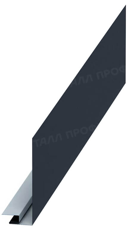 Планка карнизного свеса сложная 185х50х2000 NormanMP (ПЭ-01-7016-0.5)
